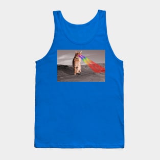 Space Cat vs Desert Diner Tank Top